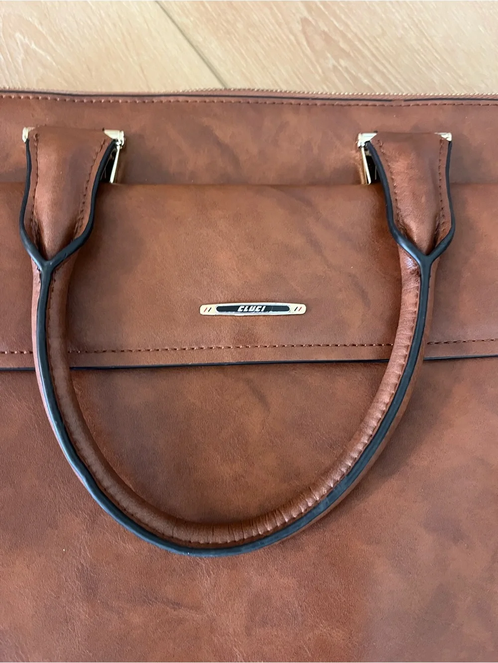 Men/Women Brown Laptop Briefcase Bag
